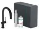 Hansgrohe-HG-Aqittura-M91-SodaSystem-210-Ausziehauslauf-1jet-sBox-Starter-Set-Mattschwarz-76806670 gallery number 1